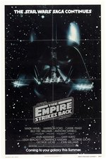 "STAR WARS - THE EMPIRE STRIKES BACK" ADVANCE ONE-SHEET MOVIE POSTER.