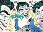 BATMAN VS. THE JOKER SPECIALTY ORIGINAL ART BY SHELDON MOLDOFF.