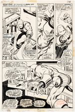 "IRON MAN" VOL. 1 #50 COMIC BOOK PAGE ORIGINAL ART BY GEORGE TUSKA.