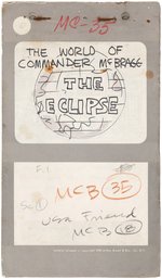 "THE WORLD OF COMMANDER McBRAGG - THE ECLIPSE" STORYBOARD ORIGINAL ART.