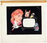 "SHARI LEWIS AND HER FRIENDS" LUNCHBOX & THERMOS ORIGINAL ART LOT.