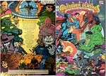 "DC/MARVEL: CROSSOVER CLASSICS" VOL. 1 BACK COVER COLOR GUIDE & PROOF.