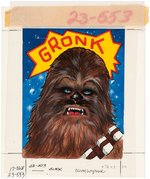 "STAR WARS" CHEWBACCA GREETING CARD ORIGINAL ART.