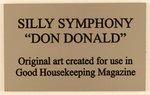 DONALD DUCK "SILLY SYMPHONY - DON DONALD" GOOD HOUSEKEEPING PAGE ORIGINAL ART BY TOM WOOD.