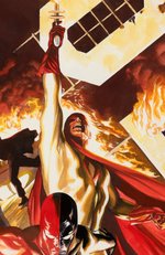 "PROJECT SUPERPOWERS" #2 FRAMED COMIC COVER ORIGINAL ART BY ALEX ROSS.