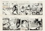 "FLASH GORDON" 1963 DAILY STRIP ORIGINAL ART PAIR BY DAN BARRY.