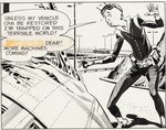 "FLASH GORDON" 1963 DAILY STRIP ORIGINAL ART PAIR BY DAN BARRY.