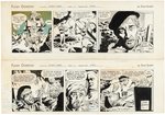 "FLASH GORDON" 1961 DAILY STRIP ORIGINAL ART LOT BY DAN BARRY.