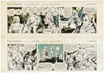 "FLASH GORDON" 1961 DAILY STRIP ORIGINAL ART LOT BY DAN BARRY.