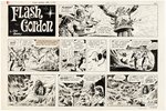 "FLASH GORDON" 1971 SUNDAY PAGE ORIGINAL ART BY DAN BARRY.