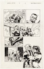"DEADPOOL: THE GAUNTLET" #5 COMIC BOOK PAGE ORIGINAL ART BY REILLY BROWN.