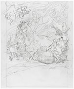 "SCOOBY-DOO AND THE WITCH'S GHOST" PUBLICITY DRAWING ORIGINAL ART.