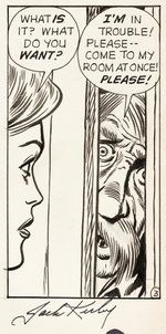 "STRANGE TALES" #92 COMIC BOOK PAGE ORIGINAL ART BY JACK KIRBY.