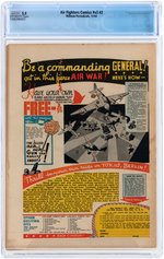 "AIR FIGHTERS COMICS" VOL. 2 #2 NOVEMBER 1943 CGC 5.5 FINE-.