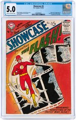 "SHOWCASE" #4 SEPTEMBER-OCTOBER 1956 CGC 5.0 VG/FINE (FIRST SILVER AGE FLASH).