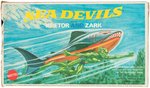 "SEA DEVILS - KRETOR AND ZARK" BOXED FIGURE SET.