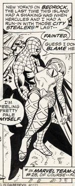 "GIANT-SIZE SPIDER-MAN #3 COMIC BOOK PAGE ORIGINAL ART BY ROSS ANDRU.