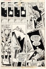 "GIANT-SIZE SPIDER-MAN #3 COMIC BOOK PAGE ORIGINAL ART BY ROSS ANDRU.