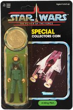 "STAR WARS - THE POWER OF THE FORCE" A-WING PILOT POWER CARDED ACTION FIGURE.