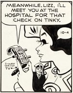 "DICK TRACY" 1970 DAILY STRIP ORIGINAL ART BY CHESTER GOULD.