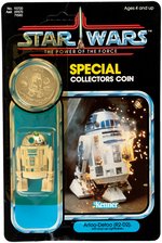 "STAR WARS - THE POWER OF THE FORCE" R2-D2 WITH POP-UP LIGHTSABER CARDED ACTION FIGURE.