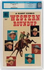 "WESTERN ROUNDUP" #18 APRIL/JUNE 1957 CGC 9.2 NM- FILE COPY.