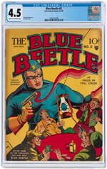 "BLUE BEETLE" #2 MAY-JUNE 1940 CGC 4.5 VG+.