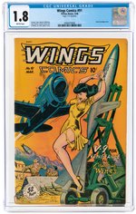 "WINGS COMICS" #91 MARCH 1948 CGC 1.8 GOOD-.