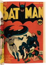 "BATMAN" #1 & #2 BOUND COMIC BOOK VOLUME.