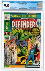"MARVEL FEATURE" #1 DECEMBER 1971 CGC 9.0 VF/NM (FIRST DEFENDERS).