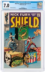 "NICK FURY, AGENT OF S.H.I.E.L.D." #1 JUNE 1968 CGC 7.0 FINE/VF.