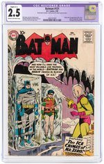 "BATMAN" #121 FEBRUARY 1959 CGC 2.5 GOOD+ SLIGHT (C-1) RESTORED (FIRST MR. FREEZE).
