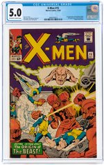 "X-MEN" #15 DECEMBER 1965 CGC 5.0 VG/FINE.