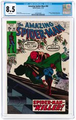 "AMAZING SPIDER-MAN" #90 NOVEMBER 1970 CGC 8.5 VF+.
