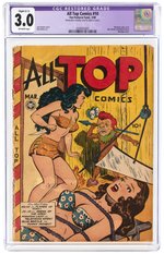 "ALL TOP COMICS" #10 MARCH 1948 CGC 3.0 SLIGHT C-1 RESTORED GRADE.