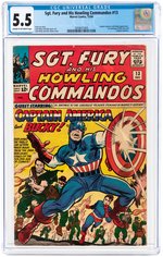 "SGT. FURY AND HIS HOWLING COMMANDOS" #13 DECEMBER 1964 CGC 5.5 FINE-.