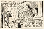 "ROY ROGERS" 1960 SUNDAY PAGE ORIGINAL ART BY MIKE ARENS (SIGNED BY ROY ROGERS).