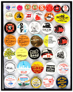 RAILROAD RELATED COLLECTION OF 50 BUTTONS.