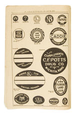 EARLY BUTTON AND ADVERTISING SPECIALTY MAKER'S CATALOGUES AND RELATED FROM THE HAKE COLLECTION.