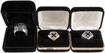 X-MEN "COMMEMORATIVE" LIMITED EDITION RING PAIR & "MARVEL SUPER JEWELRY" X-MEN RING.