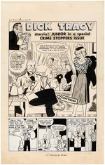 "DICK TRACY" #119 COMIC BOOK PAGE ORIGINAL ART BY JOE SIMON.