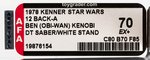 "STAR WARS - BEN (OBI-WAN) KENOBI" 12 BACK-A AFA 70 EX+ (DOUBLE-TELESCOPING/WHITE FOOTER).