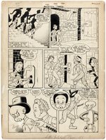 "NATIONAL COMICS" #35 COMIC BOOK PAGE ORIGINAL ART BY GILL FOX.