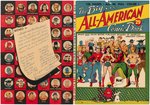 "THE BIG ALL-AMERICAN COMIC BOOK" COVER PROOF & DISTRIBUTOR'S LETTER.