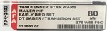 "STAR WARS - EARLY BIRD MAILER KIT" TRANSITION SET AFA 80 NM.