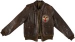 WORLD WAR II A/2 FLIGHT JACKET WITH EIGHTH AIR FORCE DECORATION.