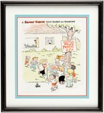 "THE FAMILY CIRCUS" FRAMED YOUNG LIFE FUNDRAISER ORIGINAL ART BY BIL KEANE.