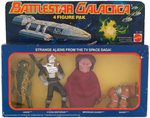 "BATTLESTAR GALACTICA" FOUR ACTION FIGURE GIFT SET IN BOX.