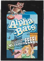 WACKY PACKAGES "ALPHA-BATS" ALPHA-BITS CEREAL CARD/STICKER ORIGINAL ART BY MATTHEW KIRSCHT.