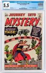 "JOURNEY INTO MYSTERY" #83 AUGUST 1962 CGC 5.5 FINE- (FIRST THOR).
